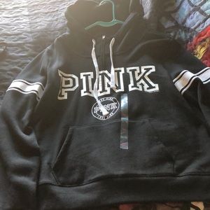 Brand new with tags PINK half zip hoodie